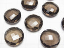 [Video] High Quality Smoky Quartz AAA Undrilled Coin Cushion Cut 16x16x7mm 3pcs $17.99!