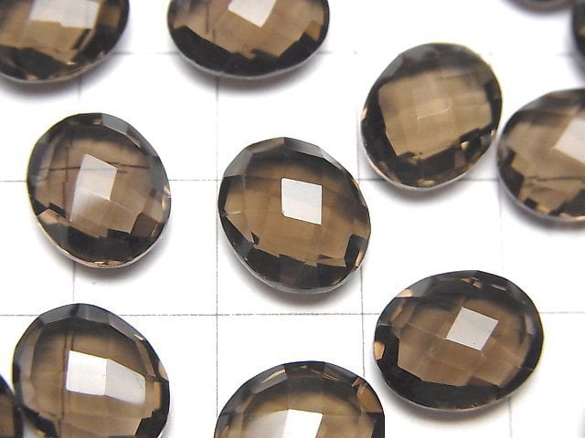 [Video] High Quality Smoky Quartz AAA Undrilled Oval Cushion Cut 12x10x5mm 5pcs $11.79!