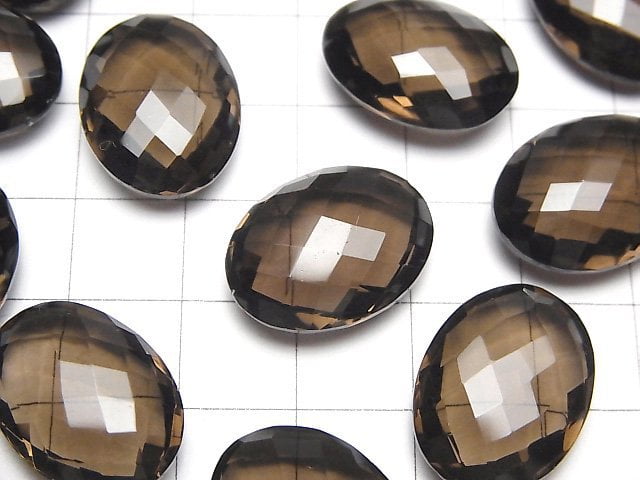 [Video] High Quality Smoky Quartz AAA Undrilled Oval Cushion Cut 20x15x7mm 3pcs $19.99!