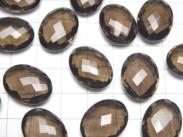 [Video] High Quality Smoky Quartz AAA Undrilled Oval Cushion Cut 20x15x7mm 3pcs $19.99!