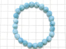 [Video] [One of a kind] Larimar Pectolite AAA Round 7mm Bracelet   No.29