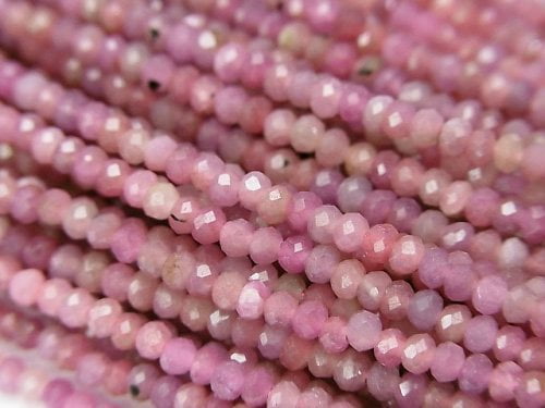 Roundel, Ruby Gemstone Beads