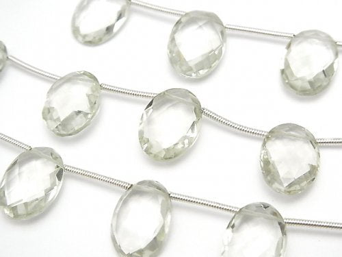 Green Amethyst, Oval Gemstone Beads