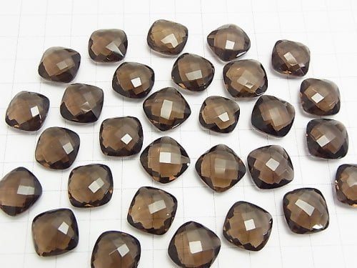 High Quality Smoky Quartz AAA Undrilled Square Cushion Cut 14x14x5mm 3pcs $14.99!