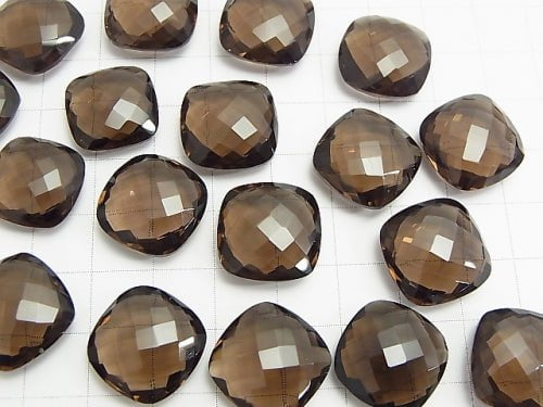 High Quality Smoky Quartz AAA Undrilled Square Cushion Cut 16x16x6mm 3pcs $19.99!