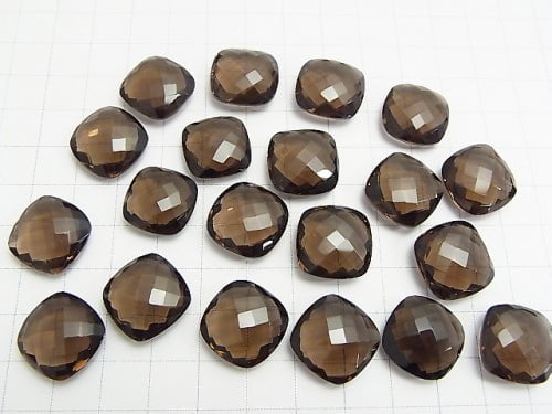 High Quality Smoky Quartz AAA Undrilled Square Cushion Cut 16x16x6mm 3pcs $19.99!