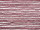 [Video] High Quality! Mozambique Garnet AA++ Faceted Round 2mm 1-strand beads (approx. 15 inches/36 cm)
