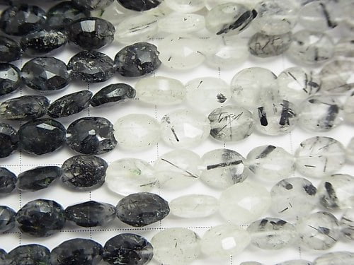 1strand $14.99! Tourmaline Quartz AA + Faceted Oval 1strand beads (aprx.13inch / 32cm)