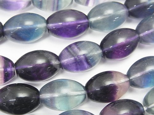 Fluorite, Rice Gemstone Beads