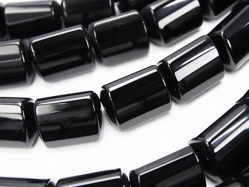 Onyx, Triangle, Tube Gemstone Beads