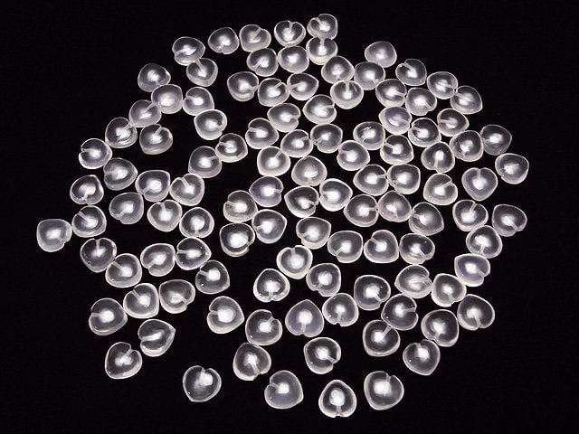 Madagascar Rose Quartz AAA Heart Shape 8 x 8 x 4 mm [Half Drilled Hole] 10 pcs $12.99!