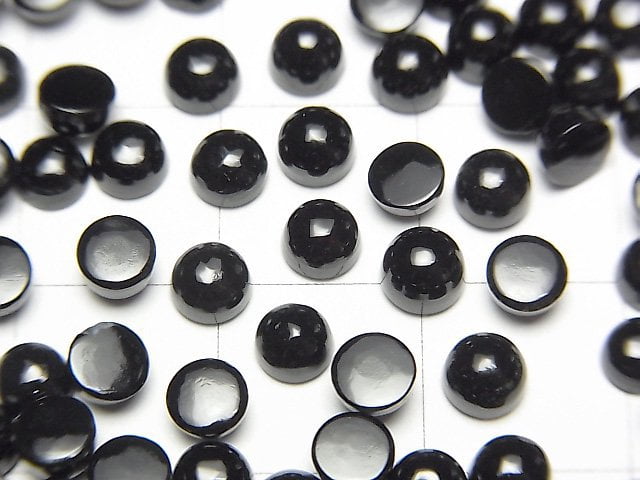 Onyx AAA Round Cabochon 4x4mm 10pcs $2.79!