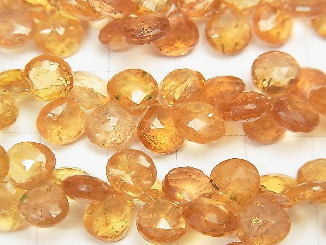 [Video]High Quality Imperial Topaz AAA Chestnut Faceted Briolette half or 1strand beads (aprx.7inch / 18 cm)