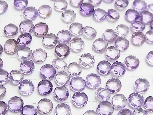 High Quality Amethyst AAA Undrilled Coin Cushion Cut 6x6x3mm 10pcs $8.79!