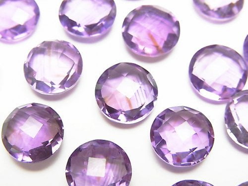 Amethyst, Coin, Undrilled Gemstone Beads