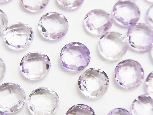 Amethyst, Coin, Undrilled Gemstone Beads