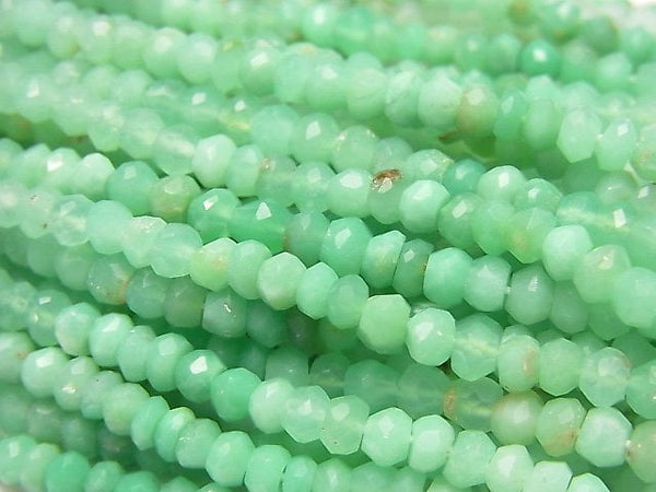 Chrysoprase, Roundel Gemstone Beads