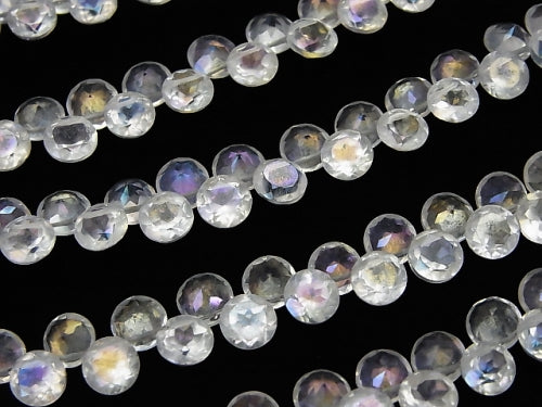 Aqua Crystal AAA Brilliant Cut 6x6x4mm half or 1strand beads (aprx.6inch/16cm)