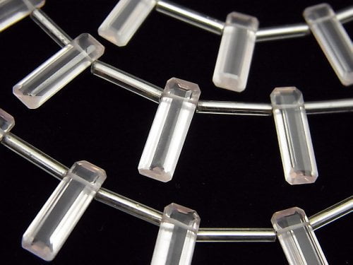 Rectangle, Rose Quartz Gemstone Beads