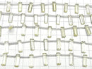 [Video] High Quality Lemon Quartz AAA Rectangle Faceted 15x5mm 1strand (8pcs)