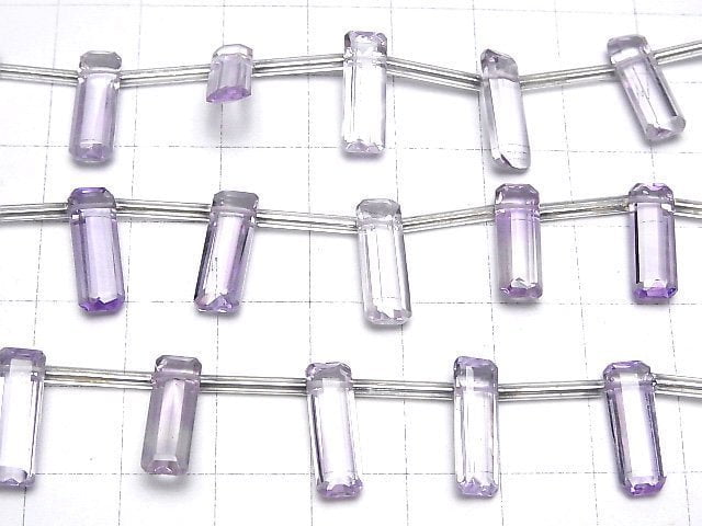 [Video] High Quality Pink Amethyst AAA Rectangle Faceted 15 x 5 x 4 mm 1strand beads (aprx.5 inch / 12 cm)