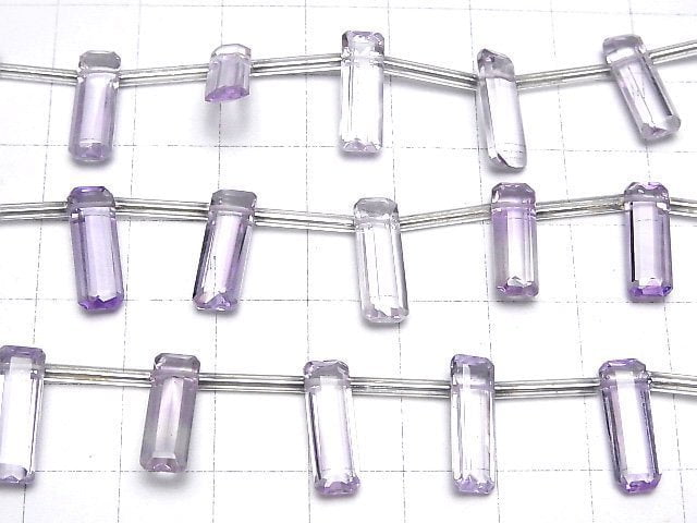 [Video] High Quality Pink Amethyst AAA Rectangle Faceted 15 x 5 x 4 mm 1strand beads (aprx.5 inch / 12 cm)