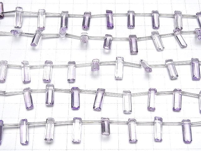 [Video] High Quality Pink Amethyst AAA Rectangle Faceted 15 x 5 x 4 mm 1strand beads (aprx.5 inch / 12 cm)