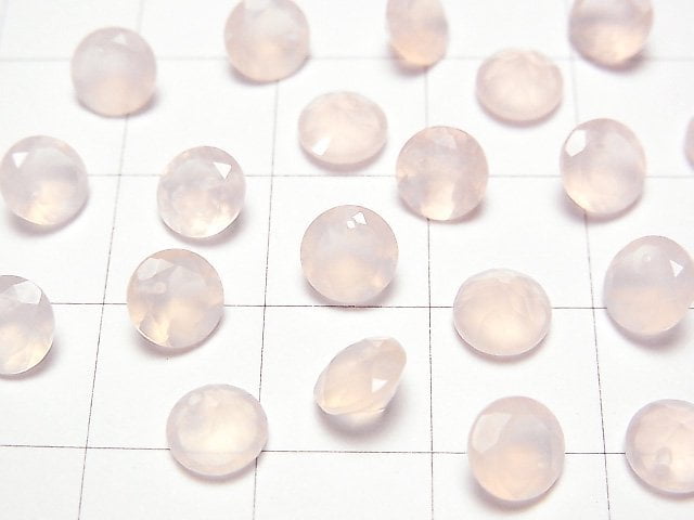 High Quality Pink color Chalcedony AAA Brilliant Cut 6 x 6 x 4 mm 1/4 or 1strand beads (aprx.9 inch / 22 cm)