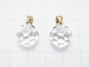 [Video] Crystal AAA+ "Buckyball" Faceted Round 12mm Pendant 14KGP 1pc