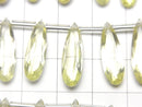 [Video]High Quality Lemon Quartz AAA Pear shape Faceted 20x6mm half or 1strand (8pcs )