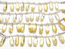 [Video]High Quality Citrine AAA Pear shape Faceted 20x6mm half or 1strand (8pcs )