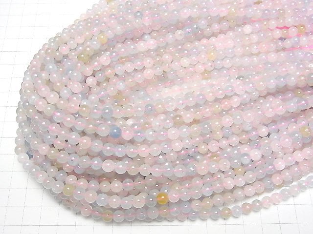 1strand $9.79! Beryl Mix (Multi Color Aquamarine) AA Round 6mm 1strand beads (aprx.15inch / 38cm)