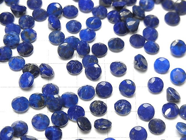 [Video] Lapislazuli AA++ Loose stone Round Faceted 6x6mm 5pcs