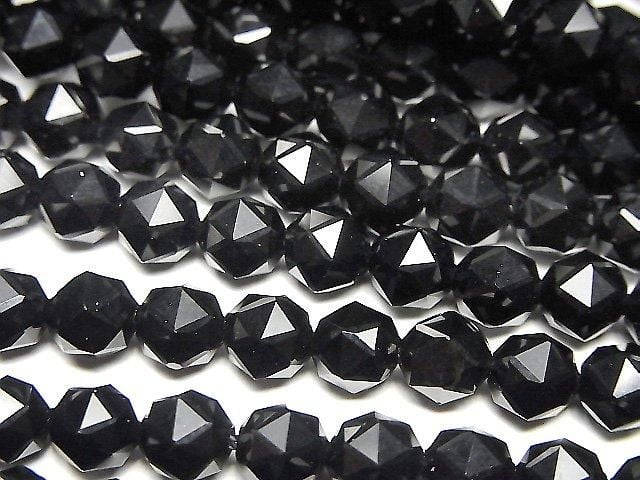 High Quality! Onyx AAA Star Faceted Round 6mm 1strand beads (aprx.15inch/36cm)