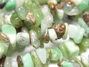 Chrysoprase AA Chips (Small Nugget) 1strand beads (aprx.31inch/78cm) with host rock