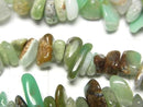 Chrysoprase AA Chips (Small Nugget) 1strand beads (aprx.31inch/78cm) with host rock