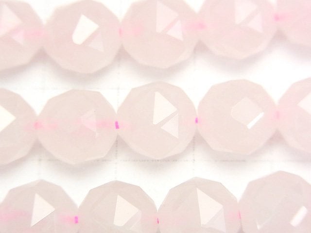 [Video] High Quality! Rose Quartz AA++ Star Faceted Round 10 mm half or 1 strand beads (aprx.15 inch / 37 cm)