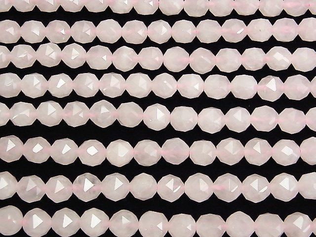 [Video] High Quality! Rose Quartz AA++ Star Faceted Round 10 mm half or 1 strand beads (aprx.15 inch / 37 cm)