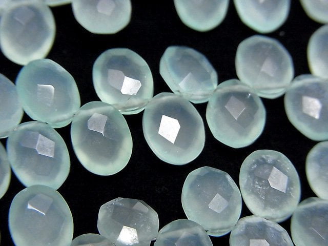 Chalcedony, Oval Gemstone Beads