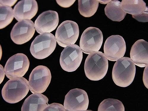 Chalcedony, Oval Gemstone Beads