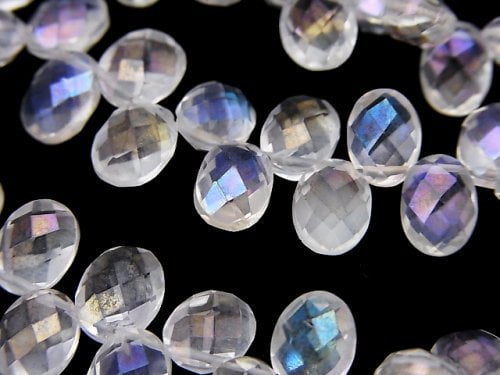 Flash Crystal, Oval Gemstone Beads