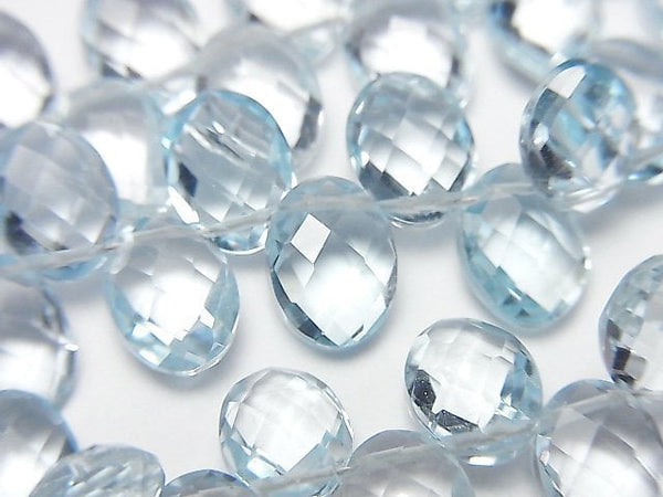 Oval, Topaz Gemstone Beads