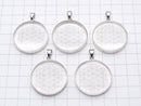 [Video] Crystal AAA Flower of Life Design Coin Pendant 32x32mm Silver925