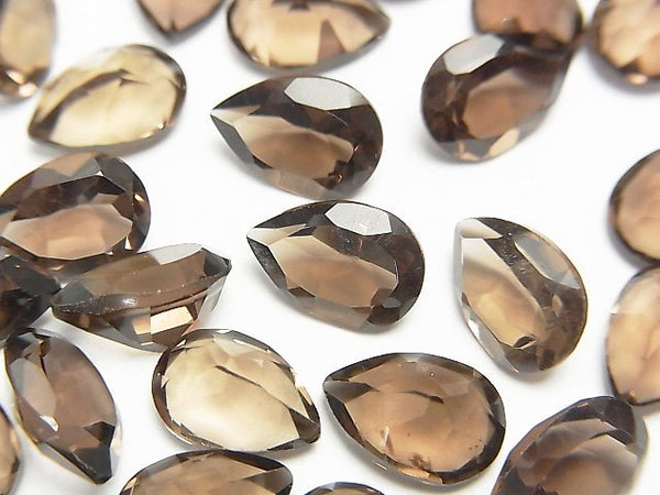Pear Shape, Smoky Quartz, Undrilled (No Hole) Gemstone Beads
