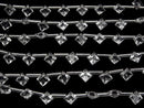 [Video]High Quality Crystal AAA Diamond Princess Cut 8x8mm 1strand (8pcs)