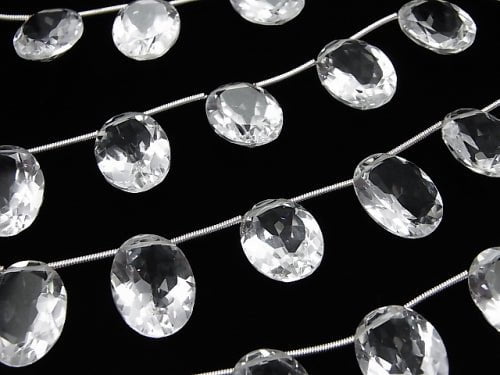 [Video] High Quality Crystal AAA Oval Faceted 16 x 12 x 7 mm half or 1 strand (10 pcs)