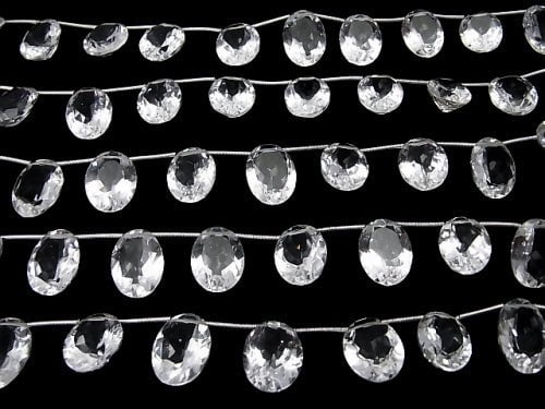 [Video] High Quality Crystal AAA Oval Faceted 16 x 12 x 7 mm half or 1 strand (10 pcs)