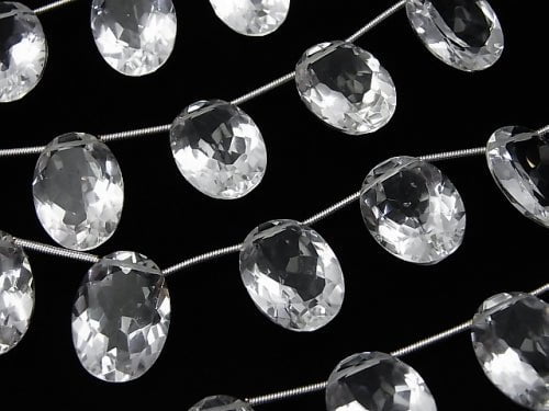 [Video] High Quality Crystal AAA Oval Faceted 18 x 13 x 7 mm half or 1 strand (10 pcs)