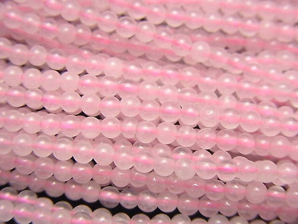 Rose Quartz, Round Gemstone Beads