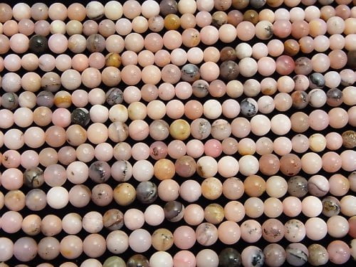 1strand $13.99! With Dendrite Pink Opal Round 6mm 1strand beads (aprx.15inch / 38cm)